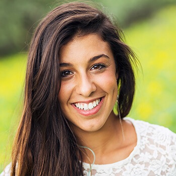 young woman smiling