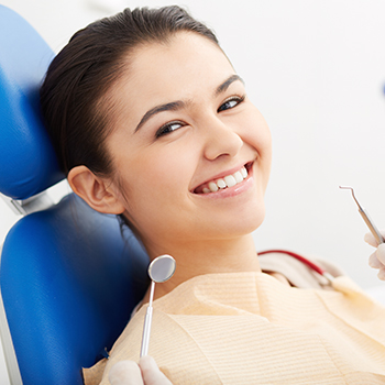 woman at the dentist